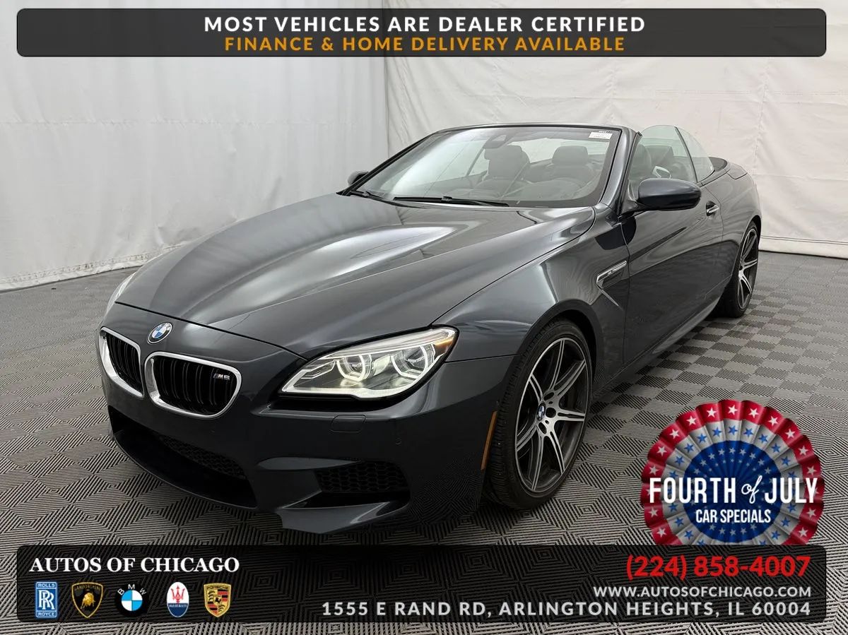 Gray 2017 BMW M6 Convertible Rear-Wheel Drive Automatic