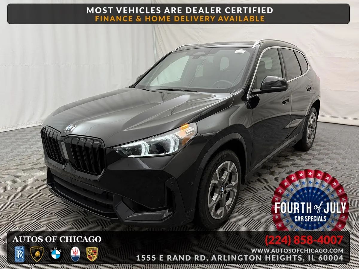 Black 2025 BMW X1 SUV / Crossover All-Wheel Drive Automatic