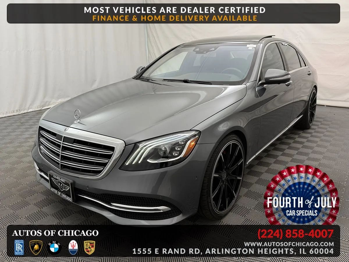 Gray 2018 Mercedes-Benz S-Class Sedan All-Wheel Drive Automatic