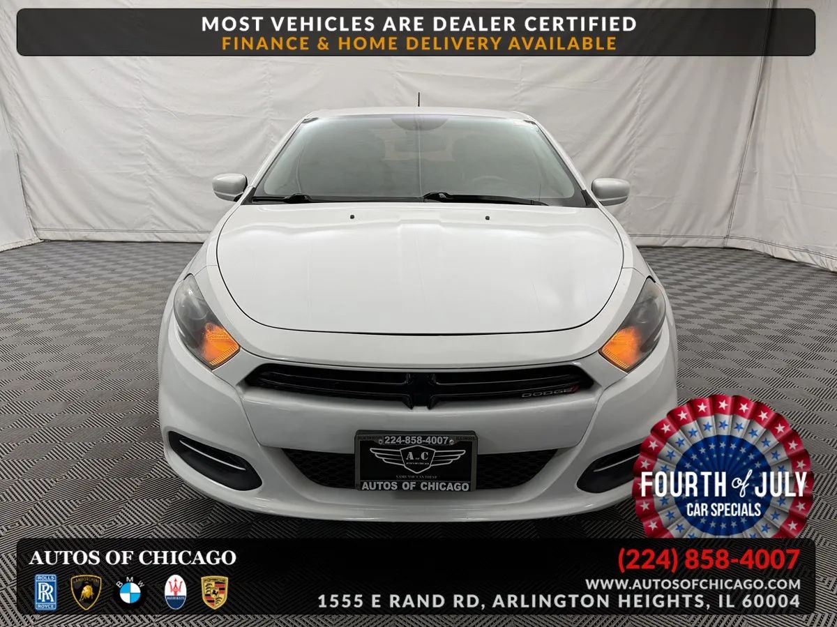 White 2016 Dodge Dart Sedan Front-Wheel Drive Automatic