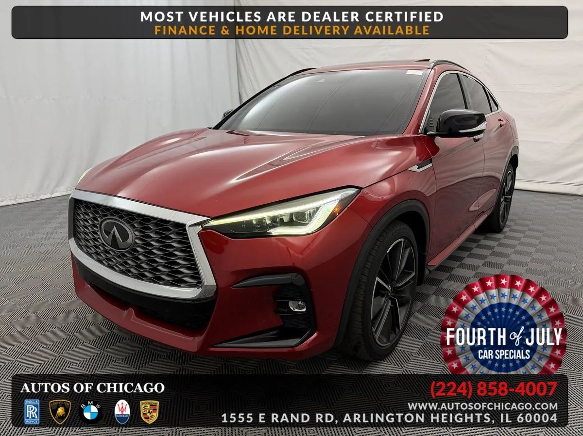 Dynamic Sunstone Red 2022 INFINITI QX55 SUV / Crossover All-Wheel Drive Automatic