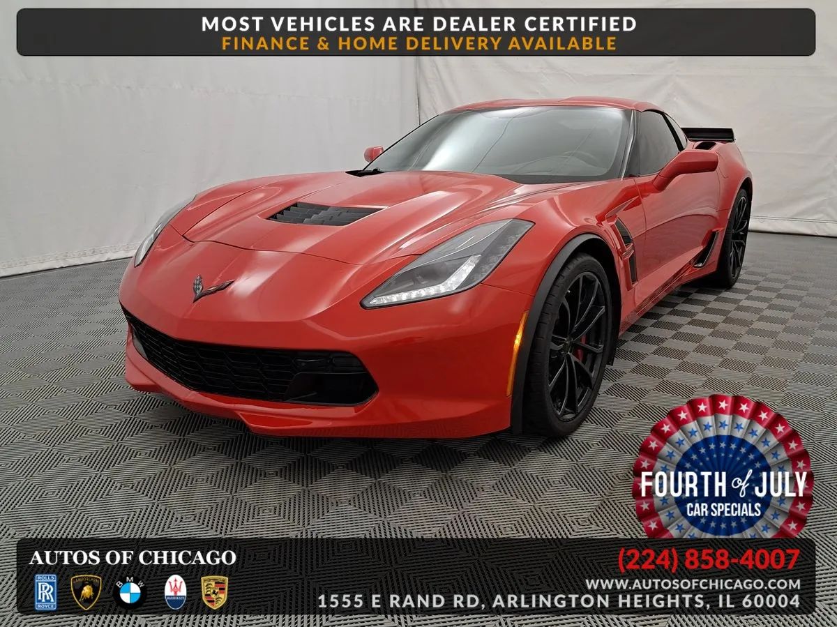 Red 2019 Chevrolet Corvette Coupe Rear-Wheel Drive Automatic