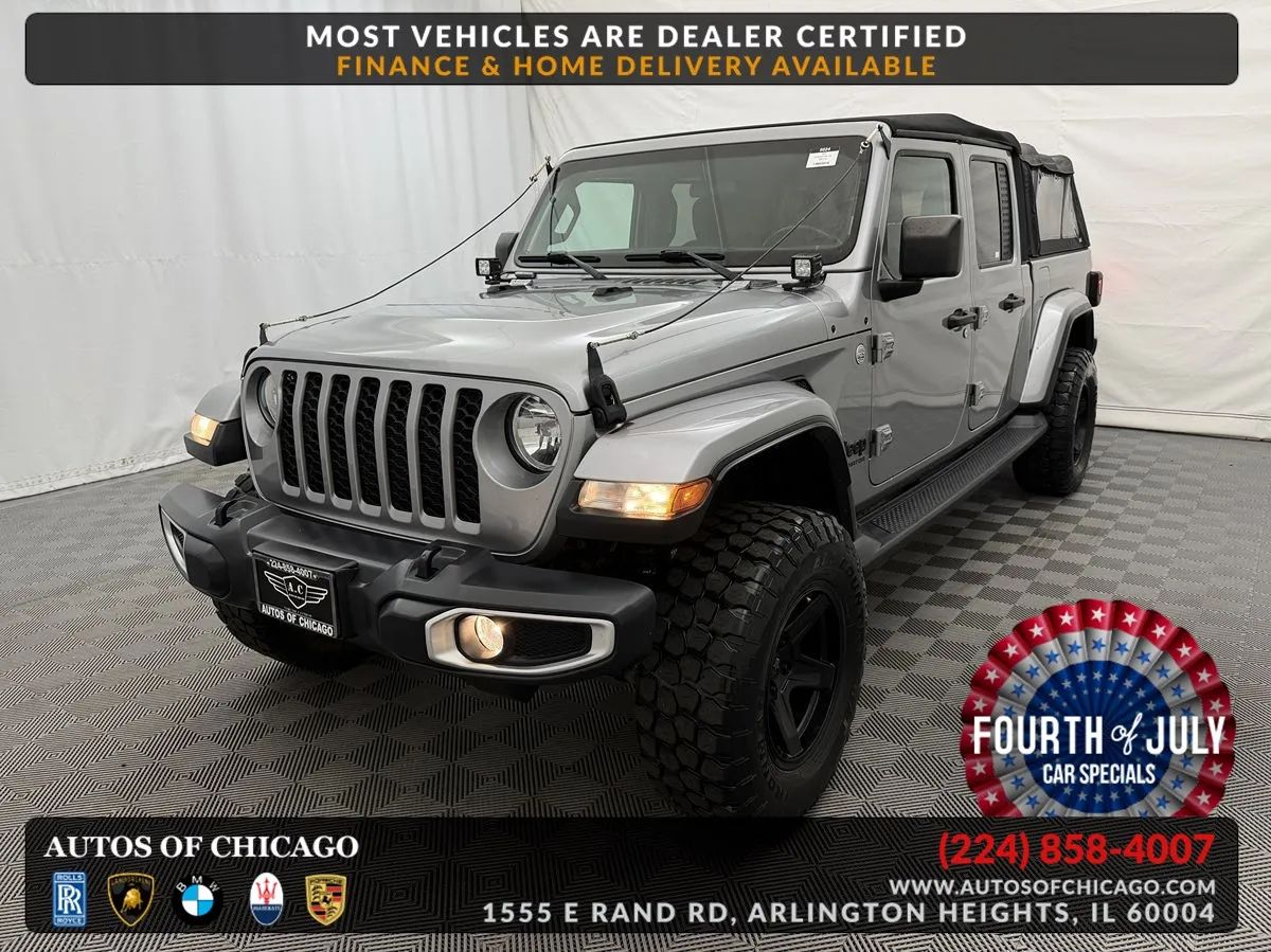 Billet Silver Metallic Clearcoat 2021 Jeep Gladiator Pickup Truck Four-Wheel Drive Automatic