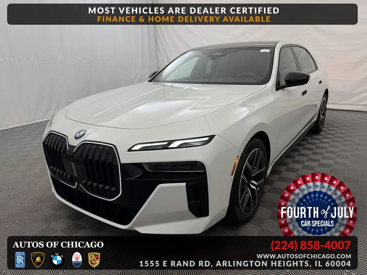 White 2025 BMW 7 Series Sedan All-Wheel Drive Automatic