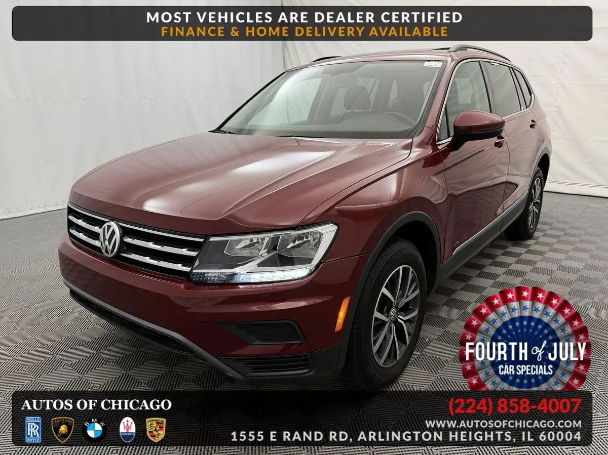 Red 2020 Volkswagen Tiguan SUV / Crossover All-Wheel Drive Automatic