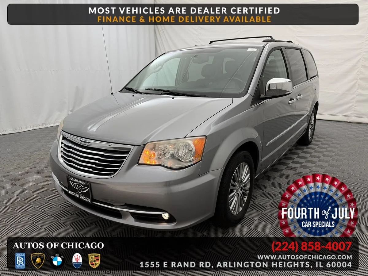 Silver 2013 Chrysler Town & Country Minivan Front-Wheel Drive Automatic