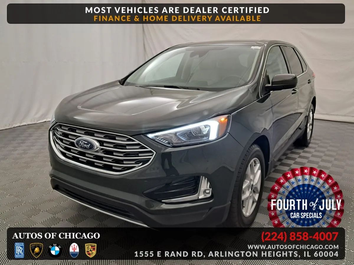 Green 2022 Ford Edge SUV / Crossover All-Wheel Drive Automatic