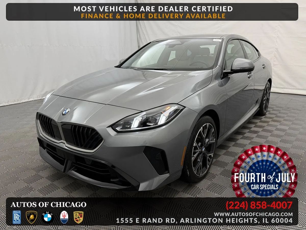 Gray 2025 BMW 2 Series Sedan All-Wheel Drive Automatic
