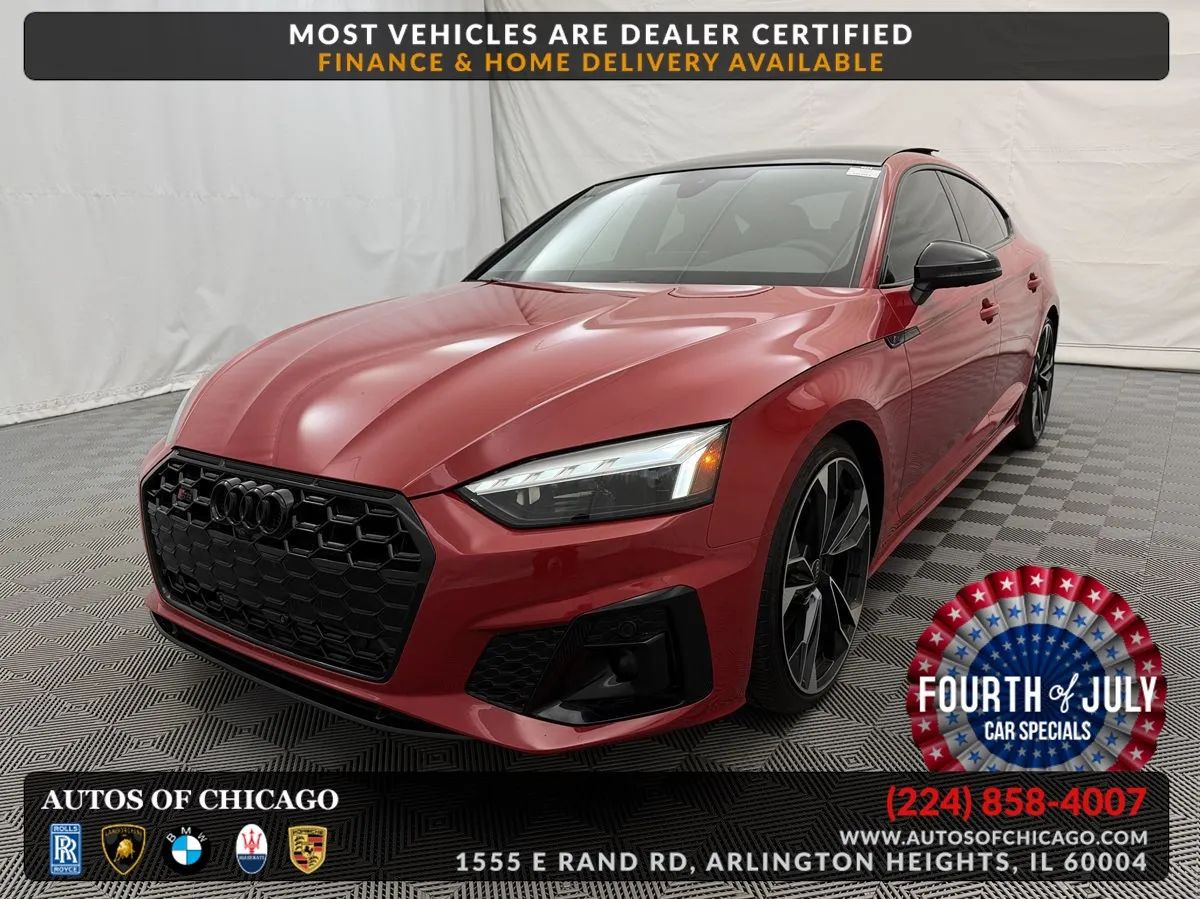 Red 2024 Audi S5 Sportback Sedan All-Wheel Drive Automatic