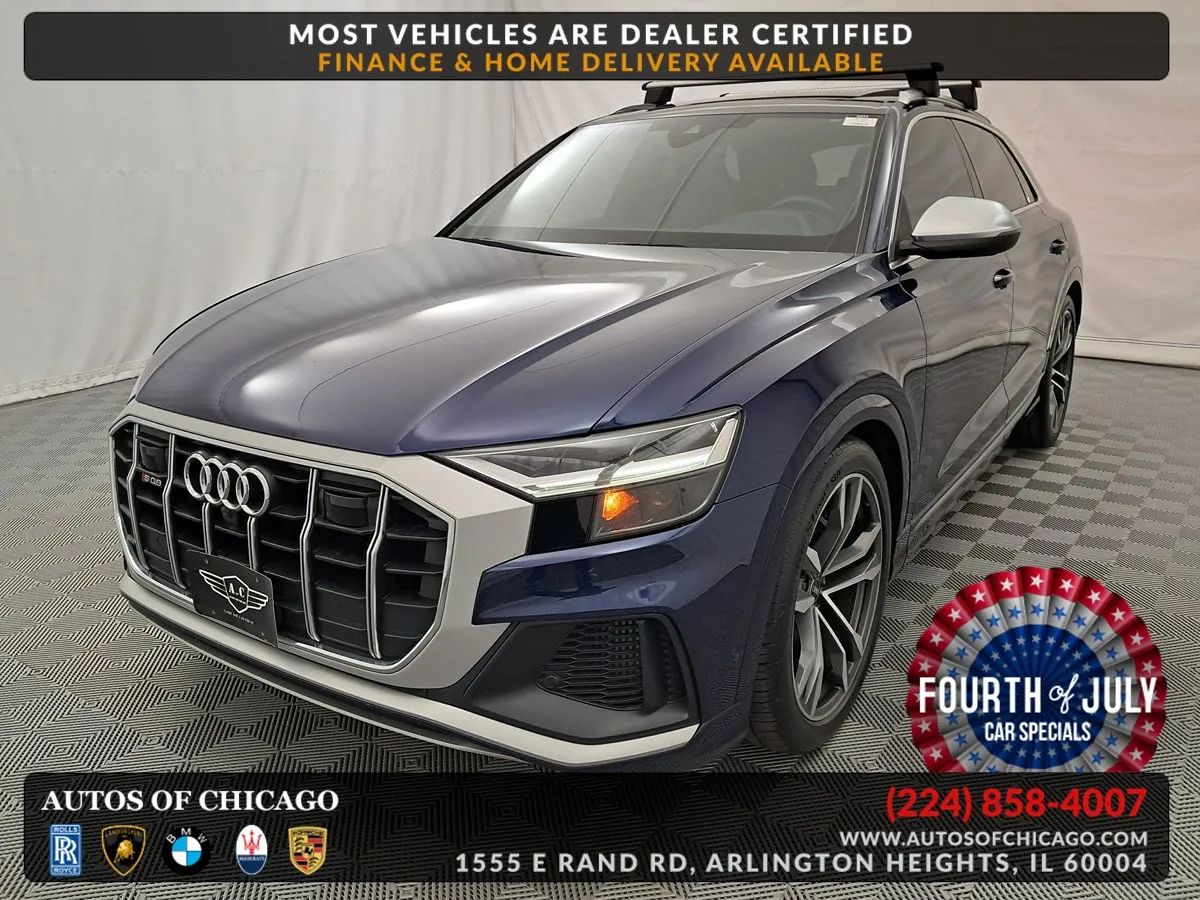Blue 2021 Audi SQ8 SUV / Crossover All-Wheel Drive Automatic