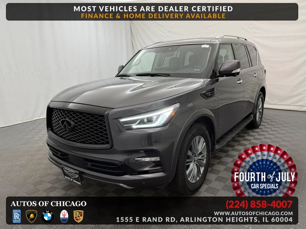Gray 2024 INFINITI QX80 SUV / Crossover All-Wheel Drive Automatic