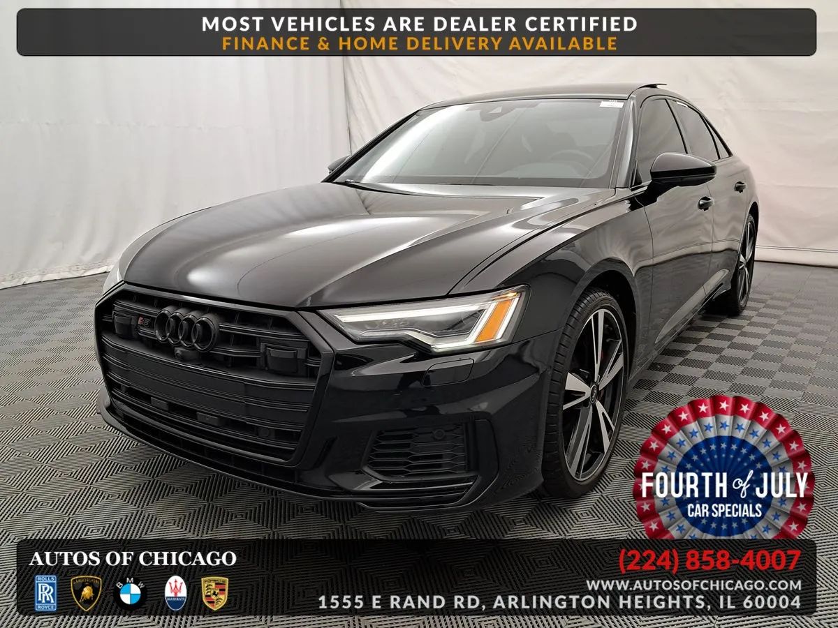 Black 2022 Audi S6 Sedan All-Wheel Drive Automatic