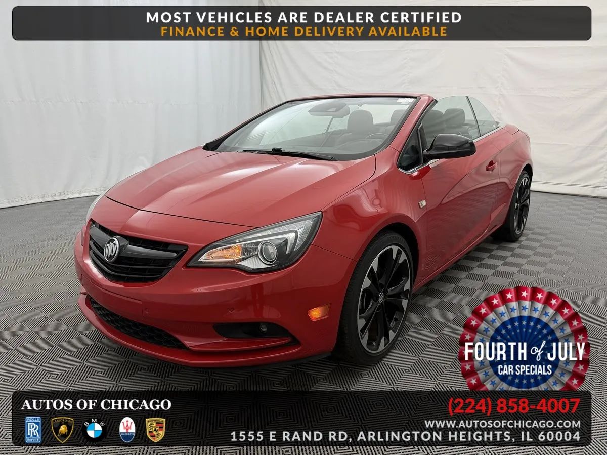 Sport Red 2017 Buick Cascada Convertible Front-Wheel Drive Automatic