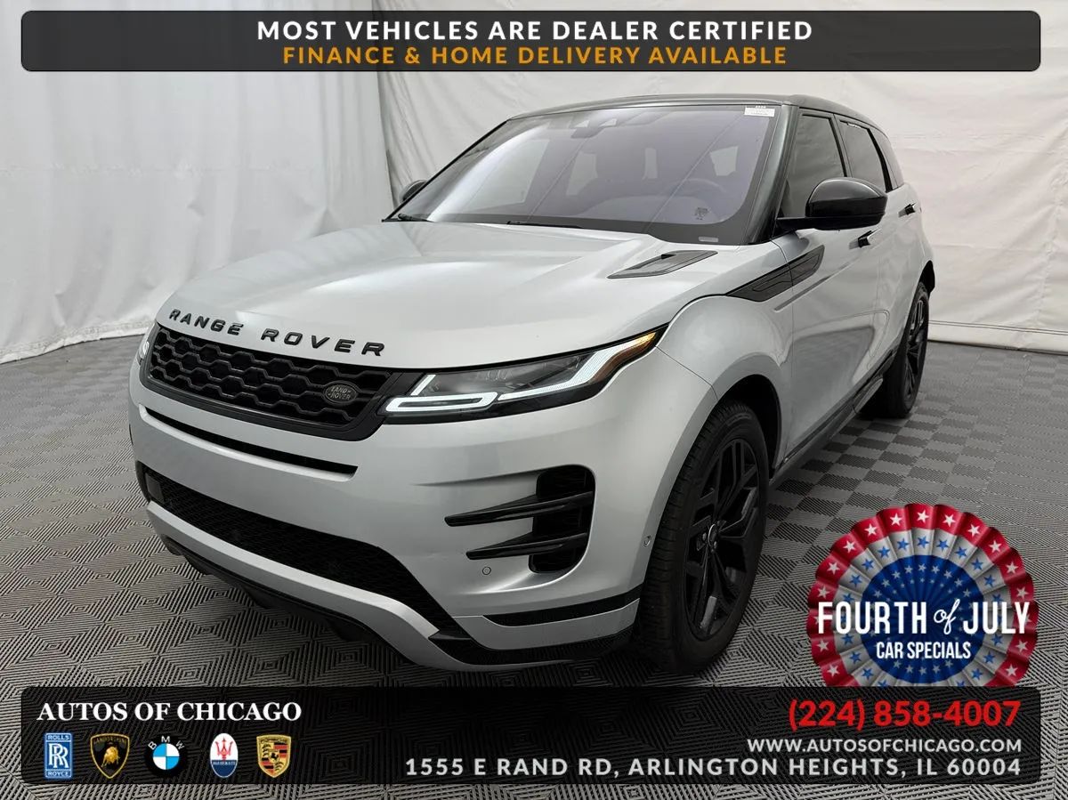 Silver 2020 Land Rover Range Rover Evoque SUV / Crossover All-Wheel Drive Automatic