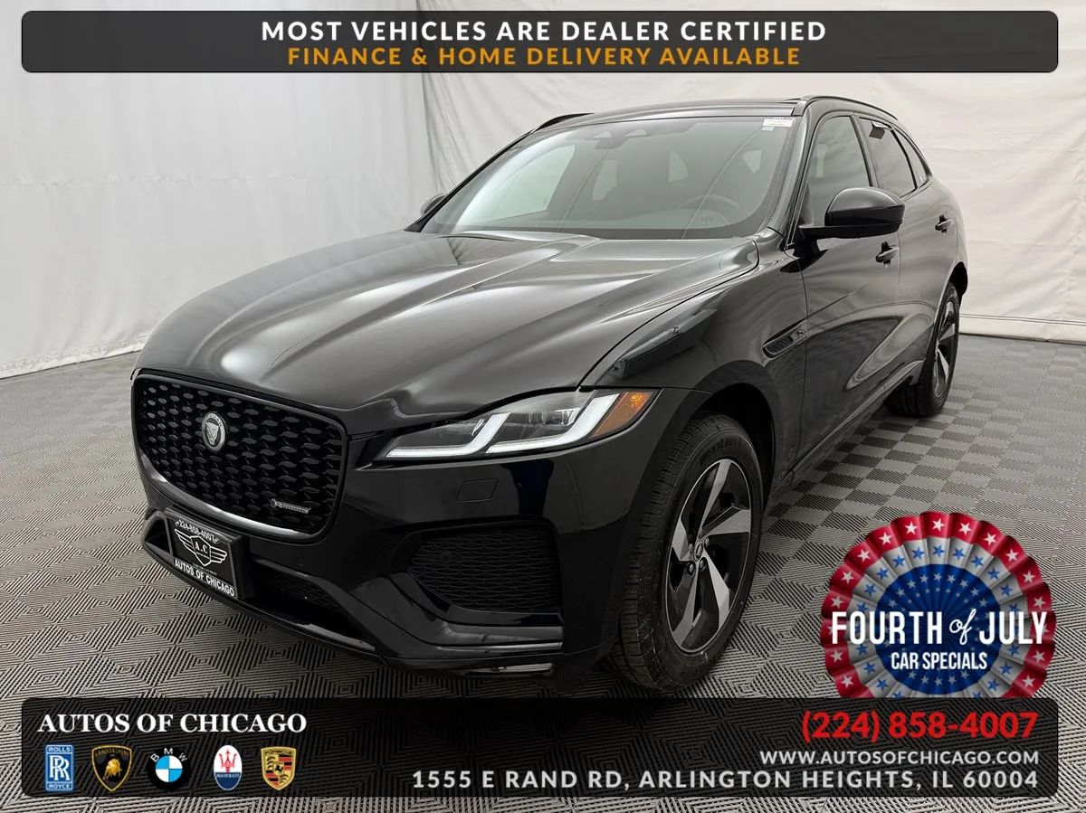 Santorini Black Metallic 2025 Jaguar F-PACE SUV / Crossover All-Wheel Drive Automatic