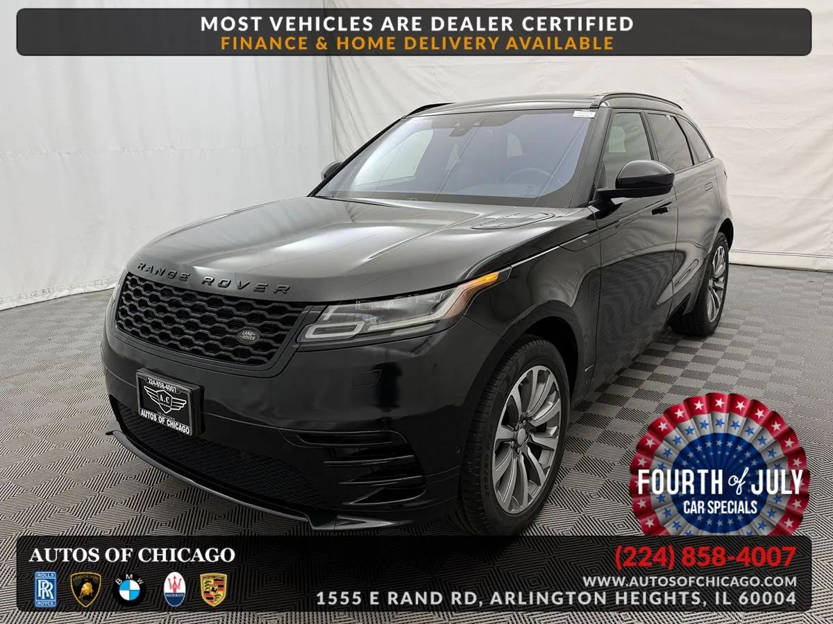 Black 2018 Land Rover Range Rover Velar SUV / Crossover All-Wheel Drive Automatic
