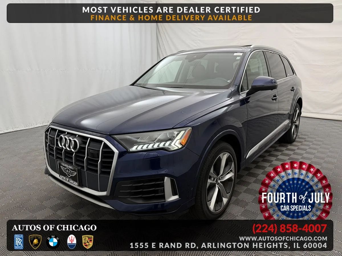 Blue 2021 Audi Q7 SUV / Crossover All-Wheel Drive Automatic