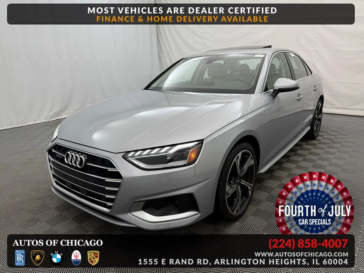 Florett Silver Metallic 2023 Audi A4 Sedan All-Wheel Drive Automatic