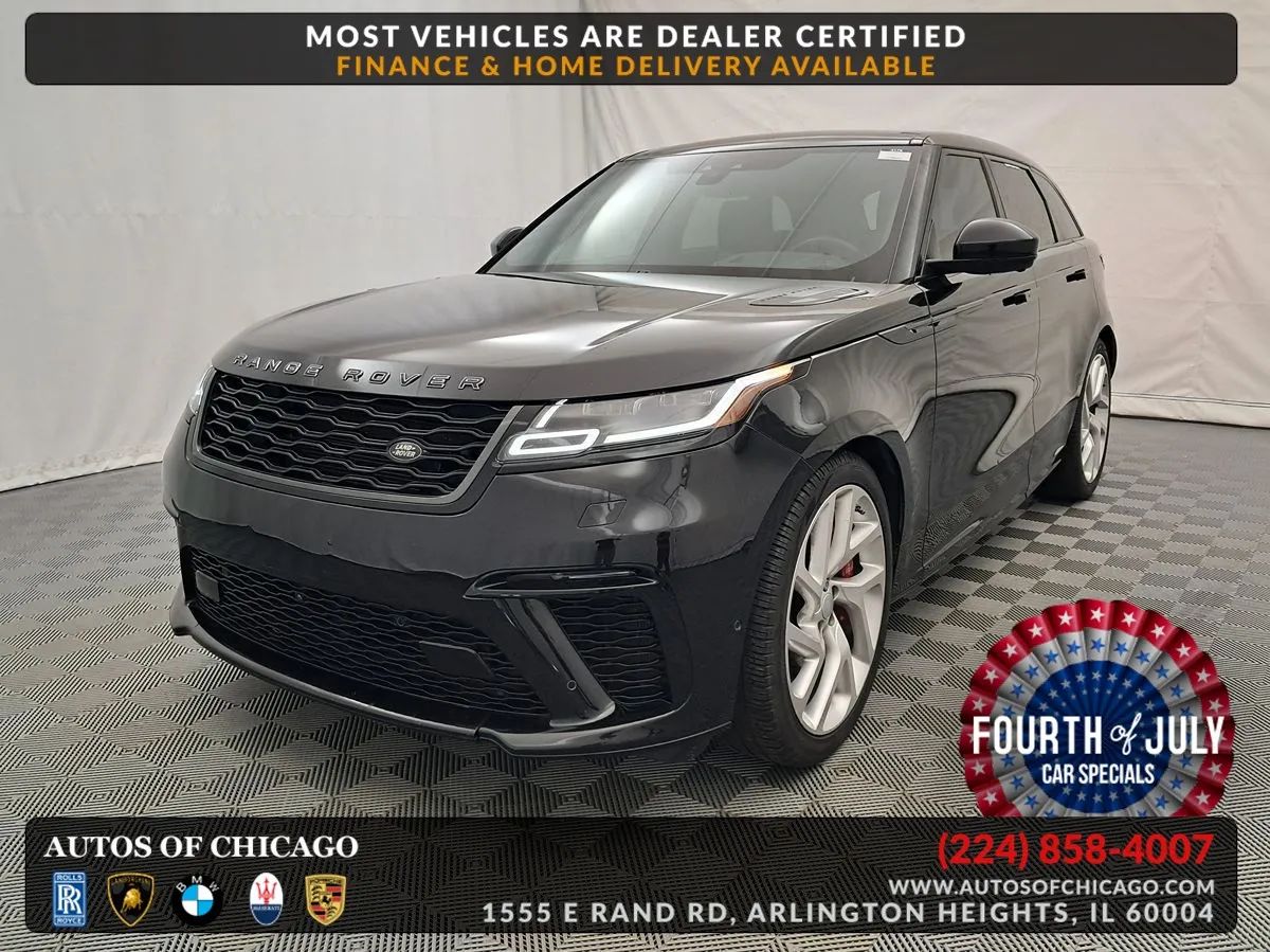 Black 2020 Land Rover Range Rover Velar SUV / Crossover All-Wheel Drive Automatic