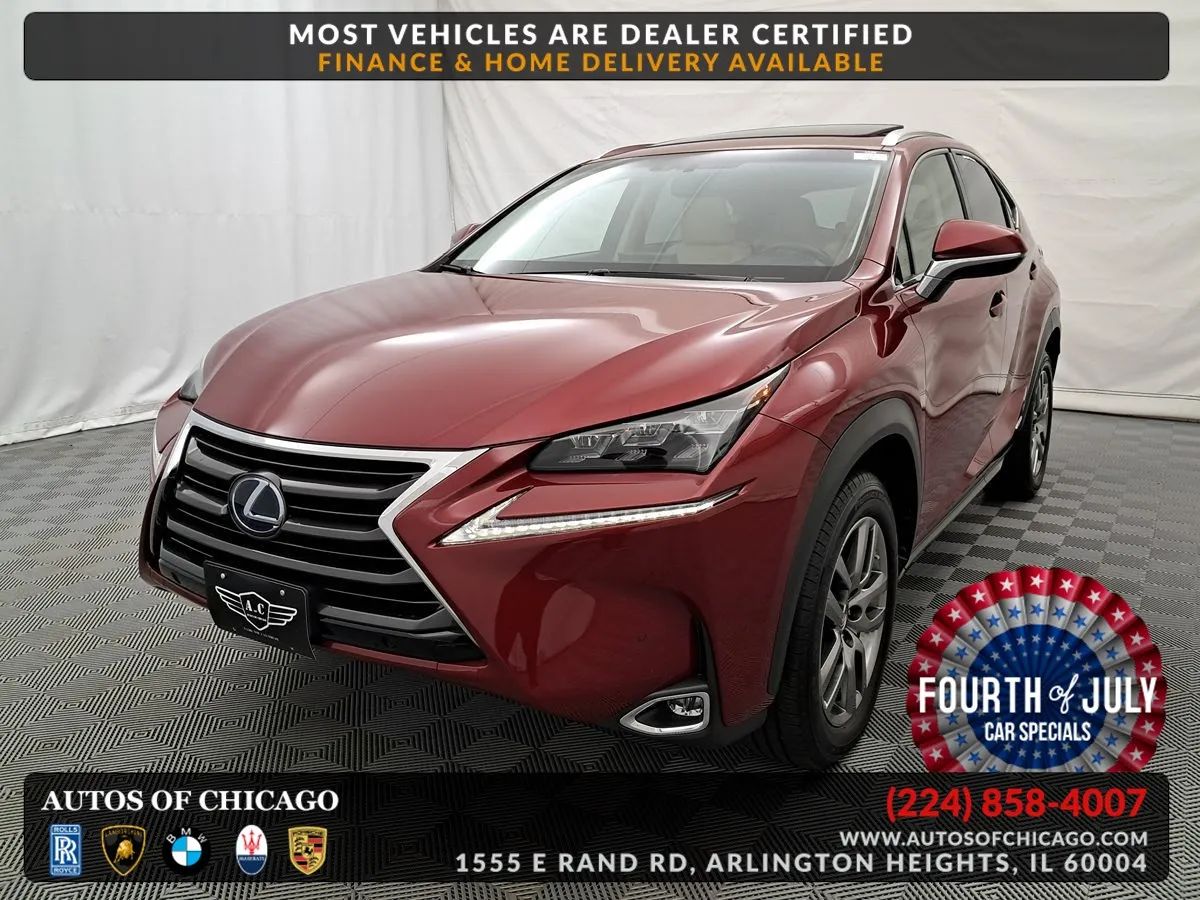 Red 2016 Lexus NX Hybrid SUV / Crossover All-Wheel Drive Automatic