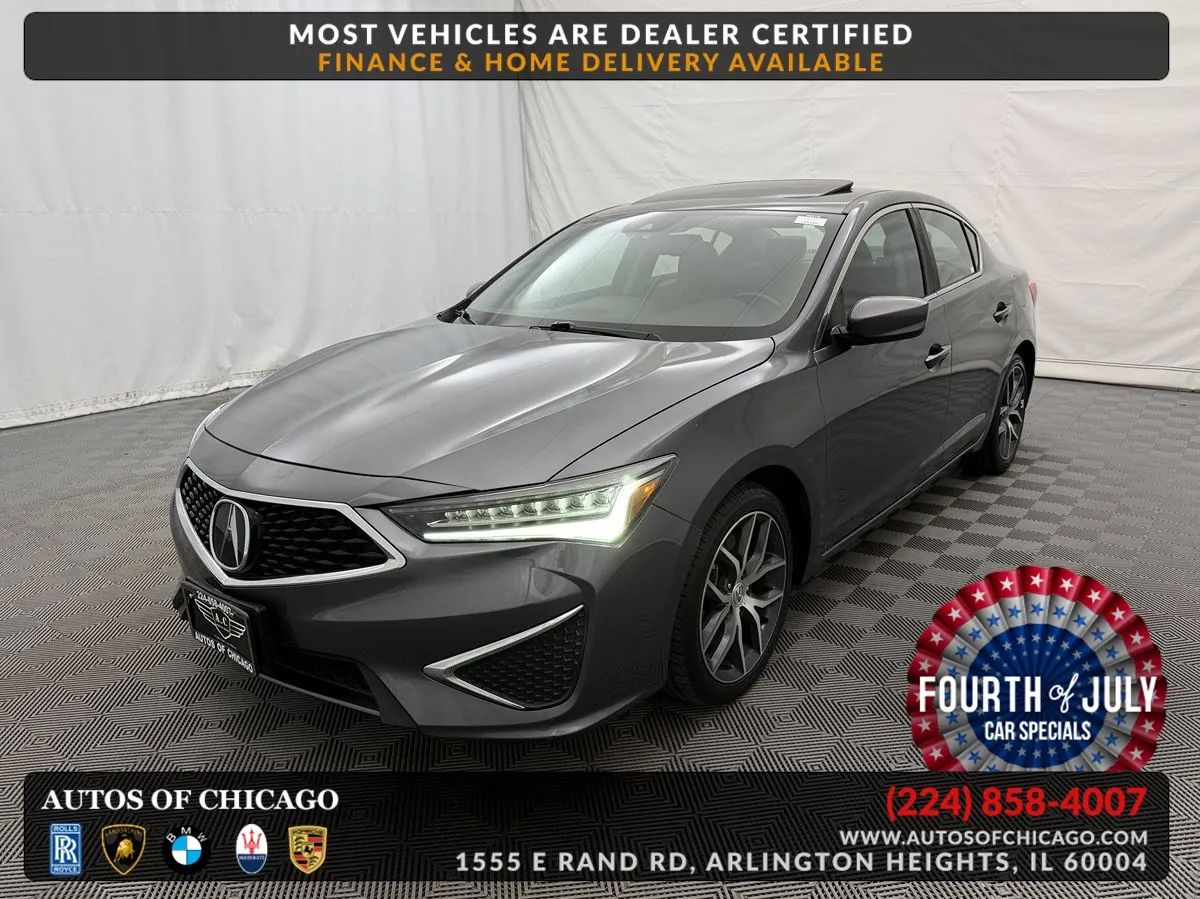 Silver 2019 Acura ILX Sedan Front-Wheel Drive Automatic