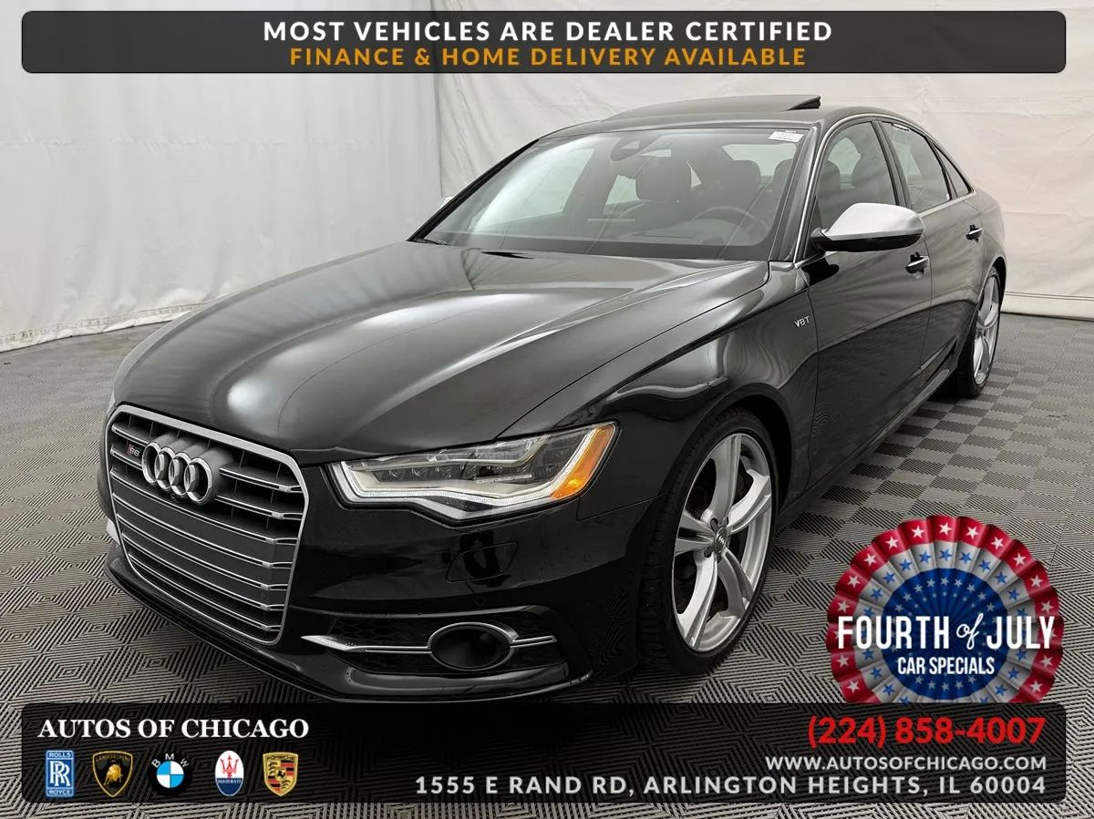 Black 2013 Audi S6 Sedan All-Wheel Drive Automatic