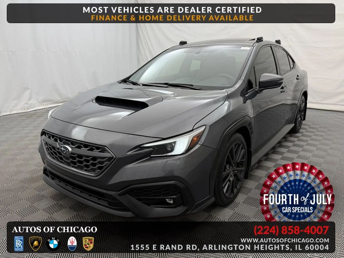 Gray 2022 Subaru WRX Sedan All-Wheel Drive Manual