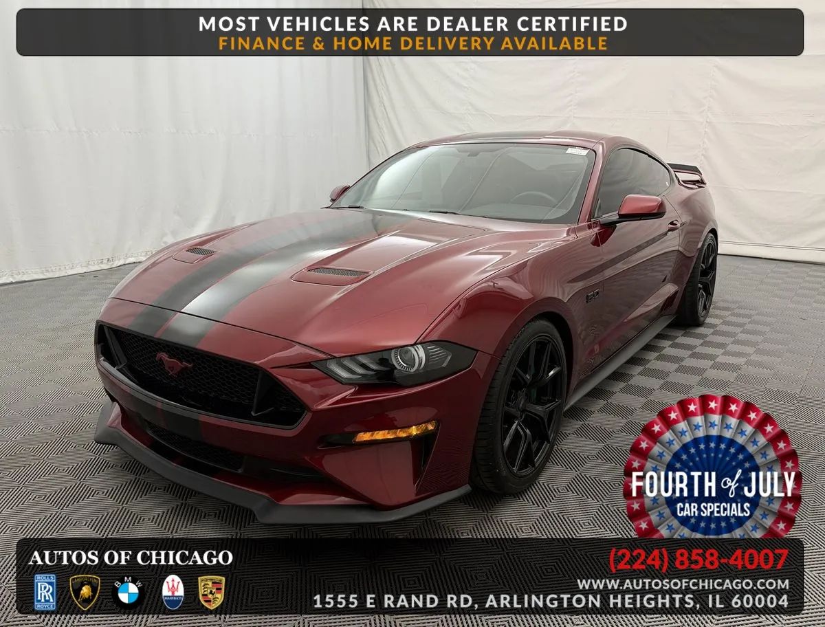 Red 2018 Ford Mustang Coupe Rear-Wheel Drive Manual