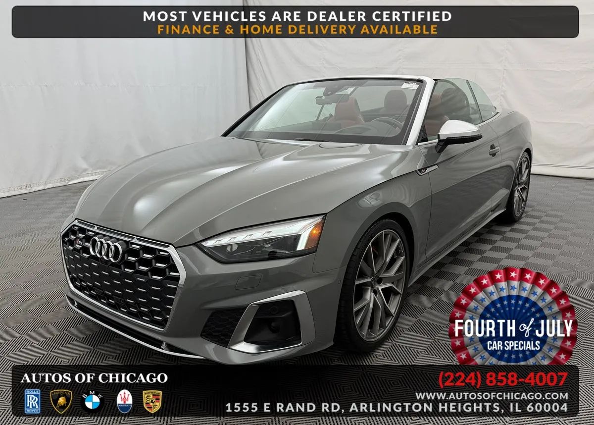 Gray 2022 Audi S5 Convertible All-Wheel Drive Automatic