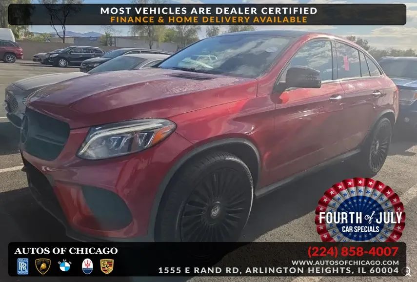 designo Cardinal Red Metallic 2016 Mercedes-Benz GLE SUV / Crossover All-Wheel Drive Automatic