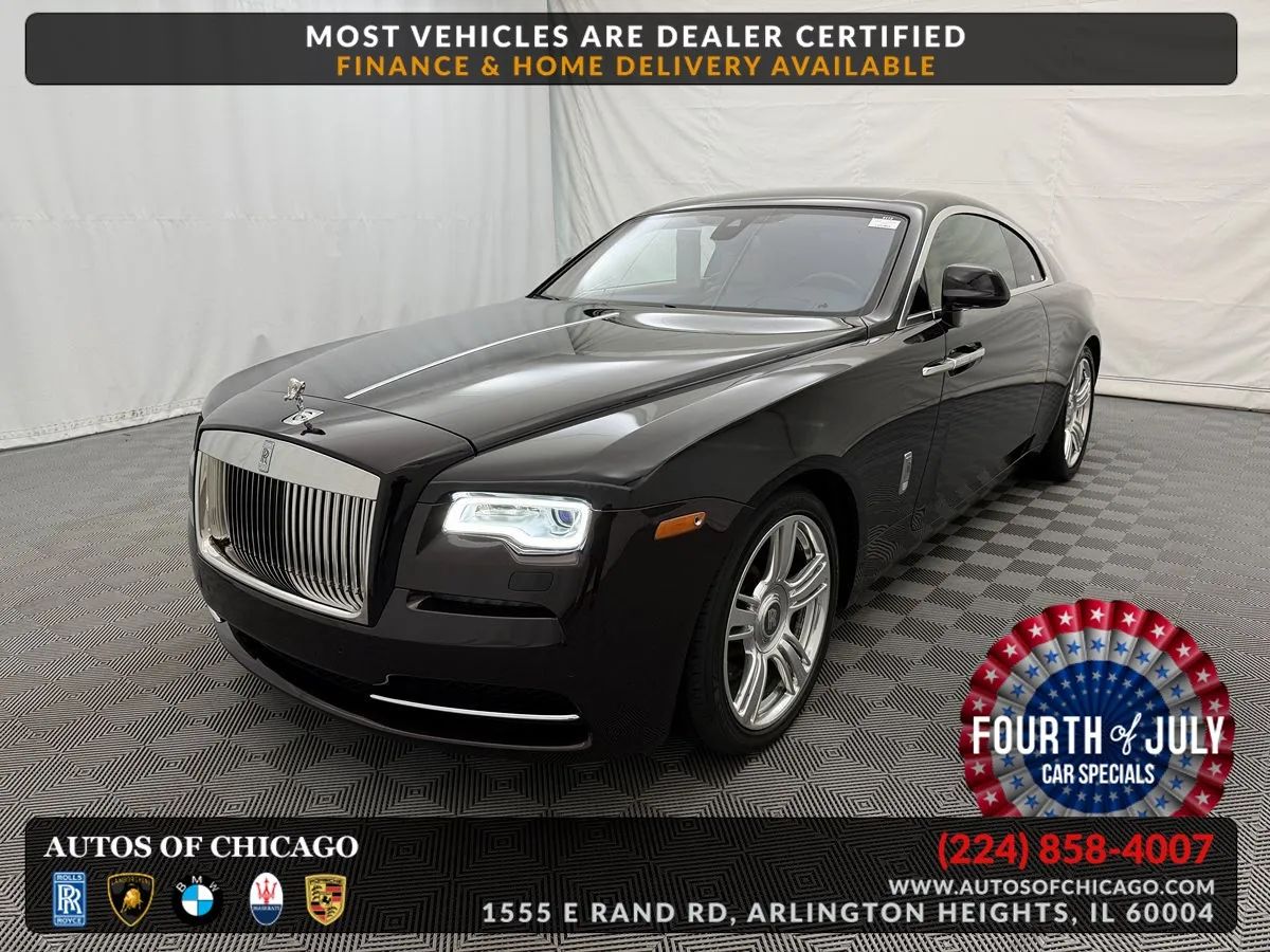 Red (MAROON) 2016 Rolls-Royce Wraith Coupe Rear-Wheel Drive Automatic