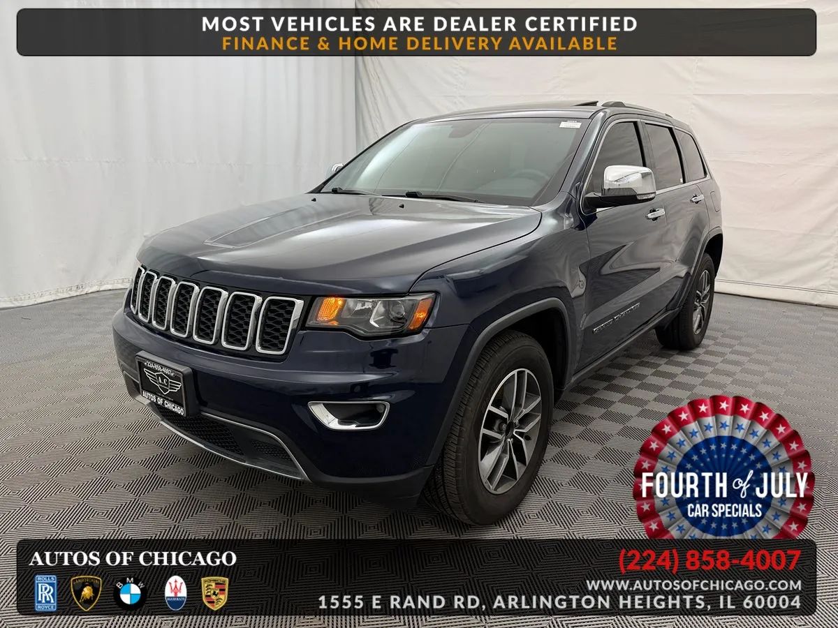 Blue 2017 Jeep Grand Cherokee SUV / Crossover Four-Wheel Drive Automatic