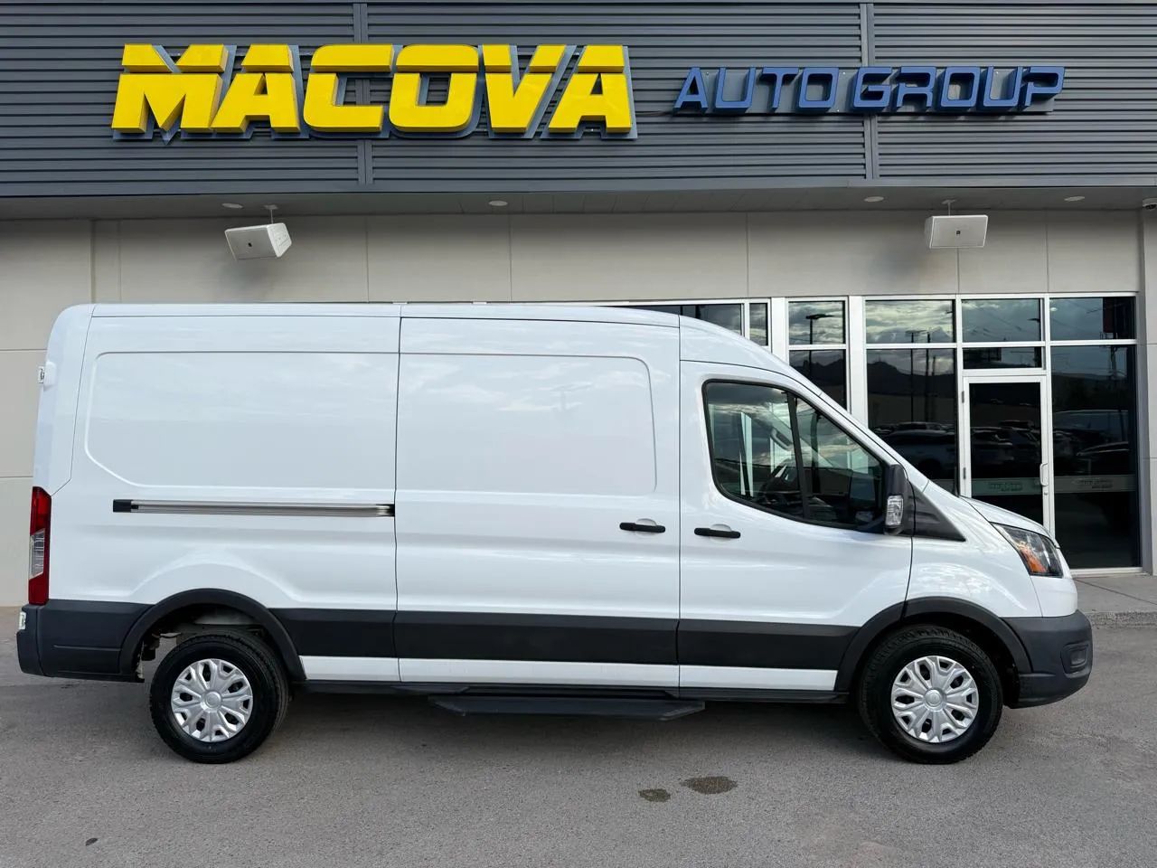 White 2022 Ford E-Transit Van Rear-Wheel Drive Automatic