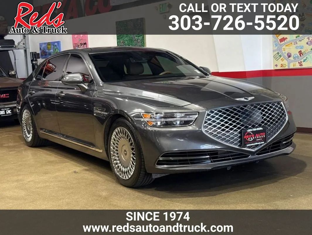 Gray 2020 Genesis G90 Sedan All-Wheel Drive 8-Speed Automatic