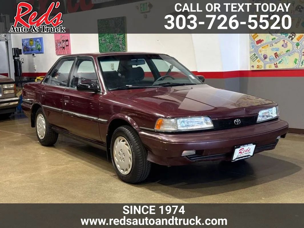 Red 1991 Toyota Camry Sedan  4-Speed Automatic