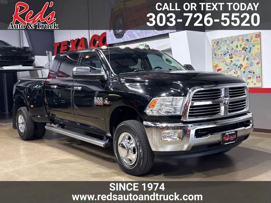 Black 2015 RAM 3500 Pickup Truck Four-Wheel Drive 6-Speed Automatic