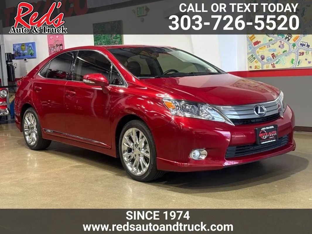 Red 2010 Lexus HS 250h Sedan Front-Wheel Drive Continuously Variable Transmission