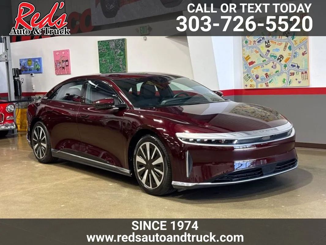 Red 2024 Lucid Air Sedan All-Wheel Drive Automatic