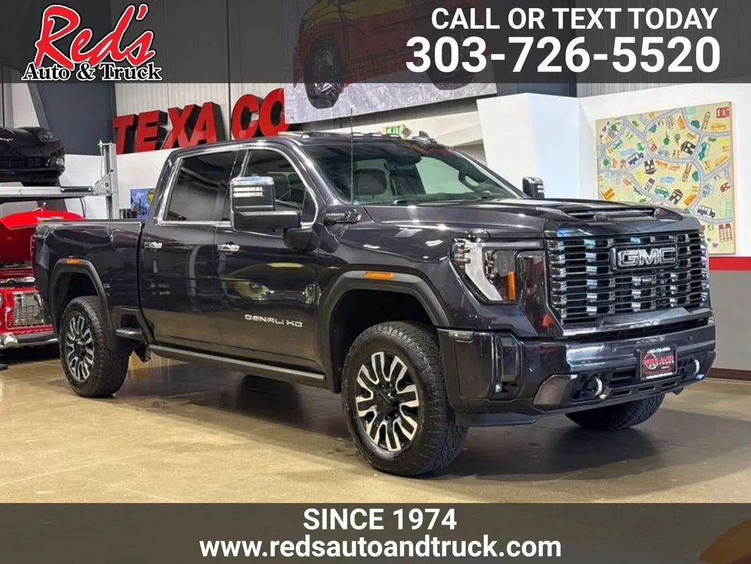 Gray 2024 GMC Sierra 2500HD Pickup Truck Four-Wheel Drive Automatic