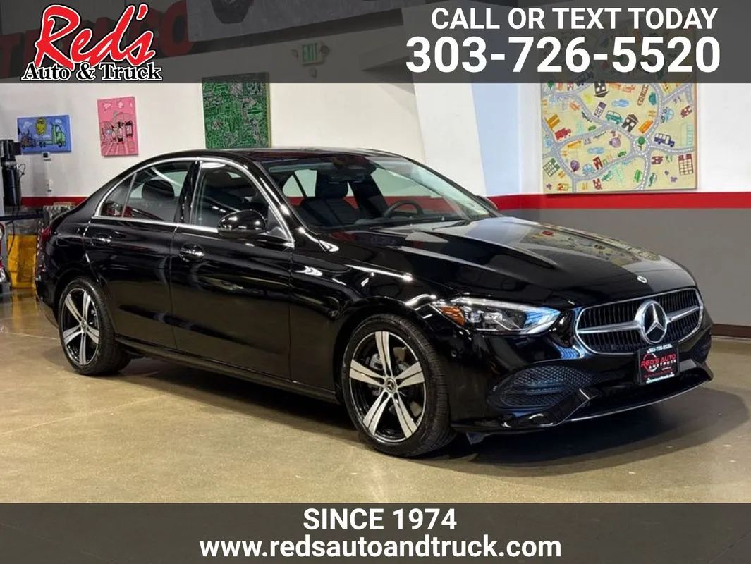 Black 2026 Mercedes-Benz C-Class Sedan All-Wheel Drive 9-Speed Automatic