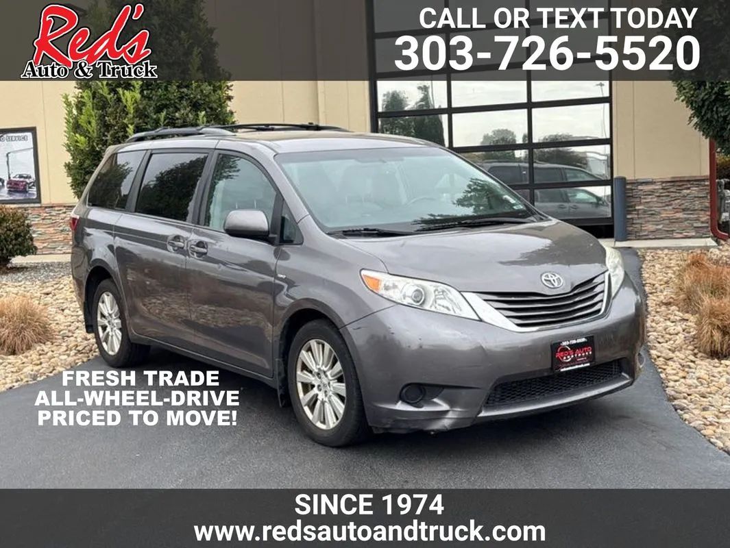 Gray 2017 Toyota Sienna Minivan All-Wheel Drive 8-Speed Automatic