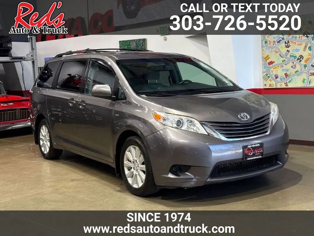 Gray 2017 Toyota Sienna Minivan All-Wheel Drive 8-Speed Automatic