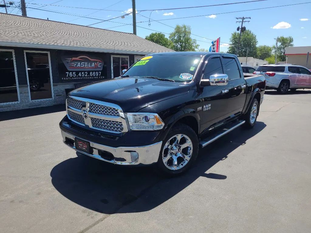 Black 2014 RAM 1500 Pickup Truck Four-Wheel Drive Automatic