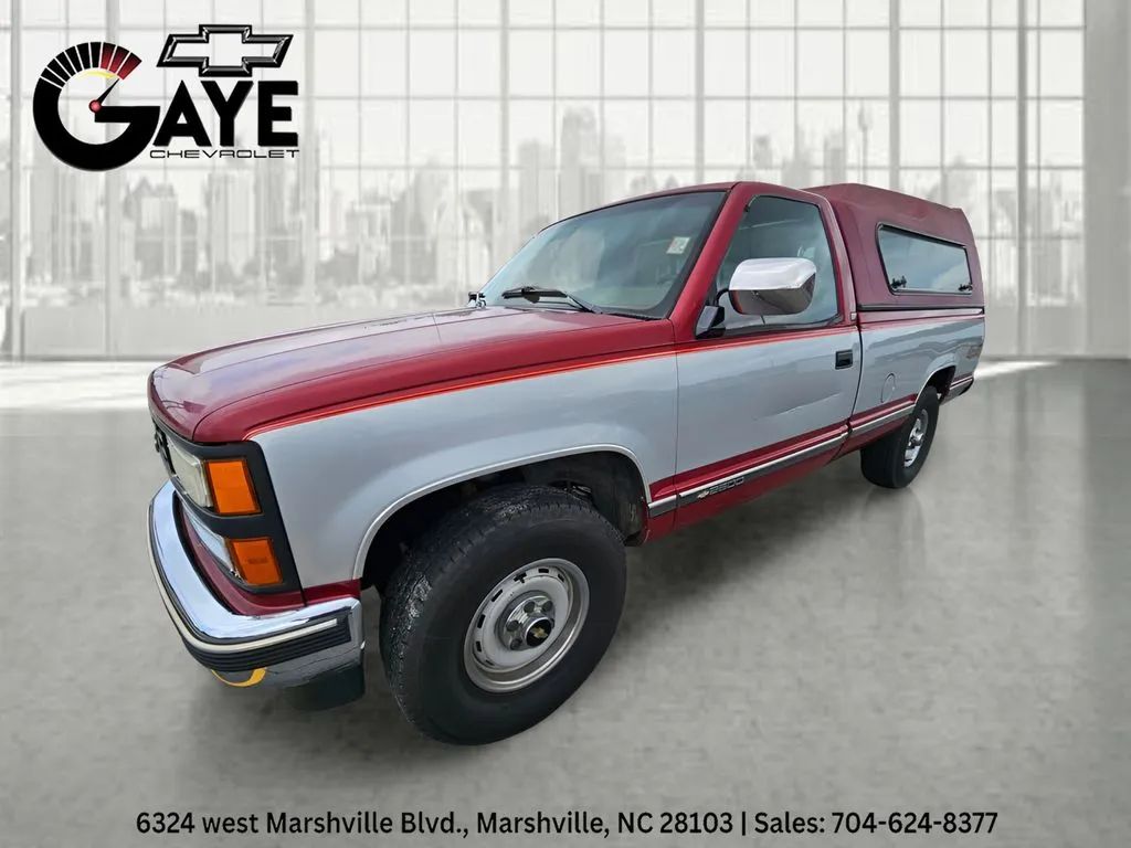 Silver 1990 Chevrolet C/K 2500 Pickup Truck Four-Wheel Drive Automatic