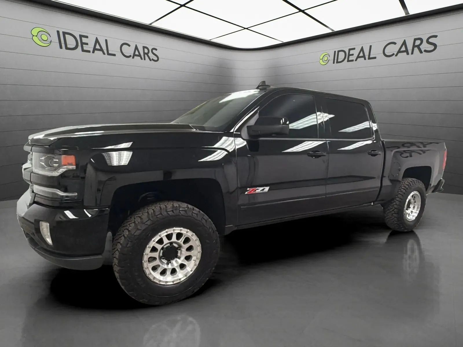 Black 2018 Chevrolet Silverado 1500 Pickup Truck Four-Wheel Drive Automatic