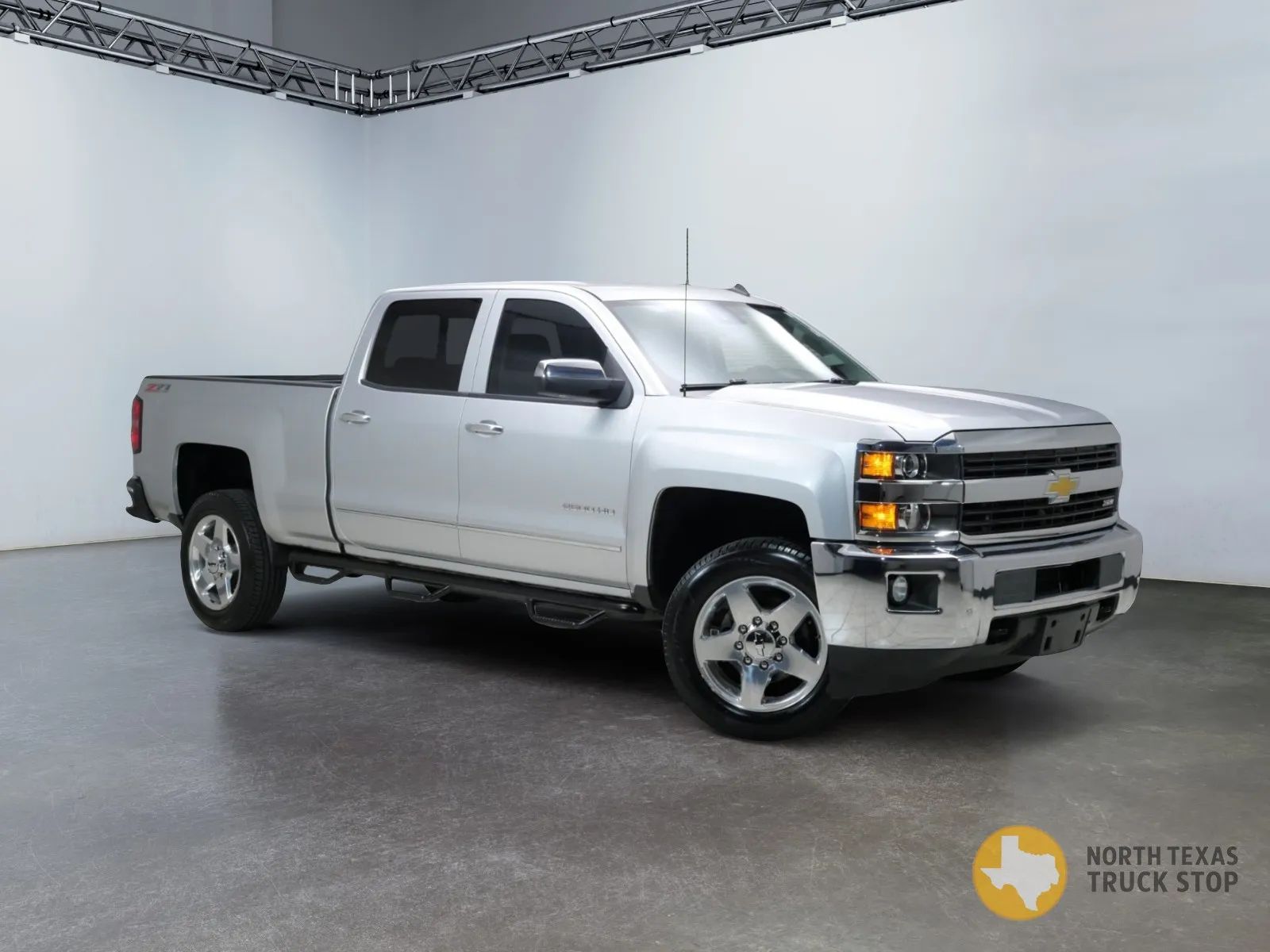 Silver 2015 Chevrolet Silverado 2500HD Pickup Truck Four-Wheel Drive Automatic