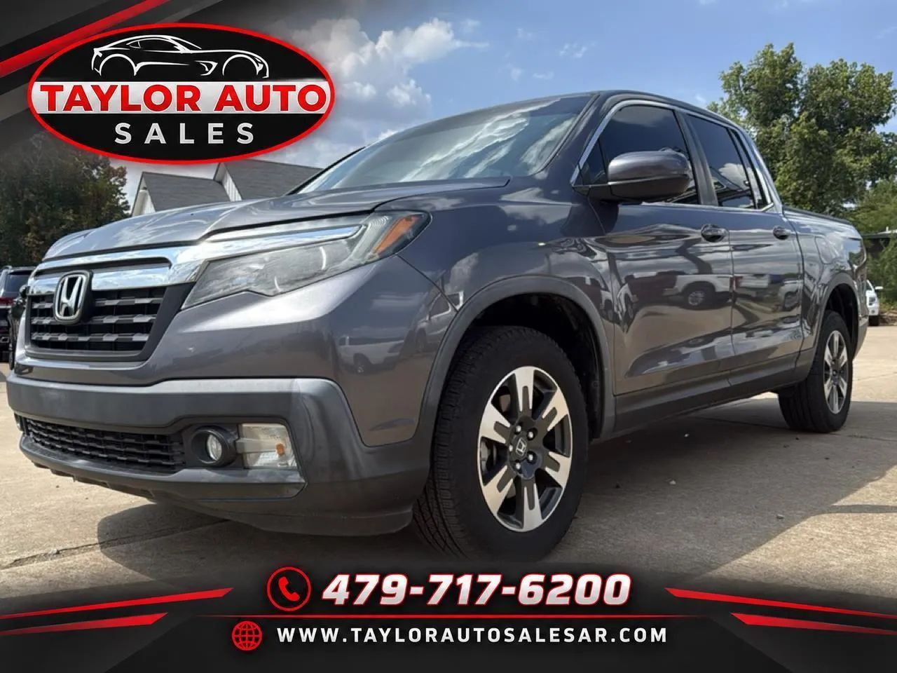 Gray 2019 Honda Ridgeline Pickup Truck All-Wheel Drive Automatic
