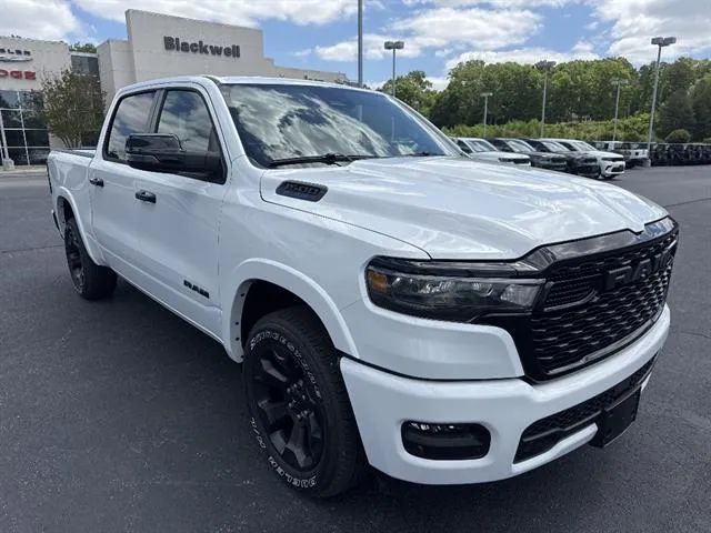 White 2026 RAM 1500 Pickup Truck Four-Wheel Drive 8-Speed Automatic