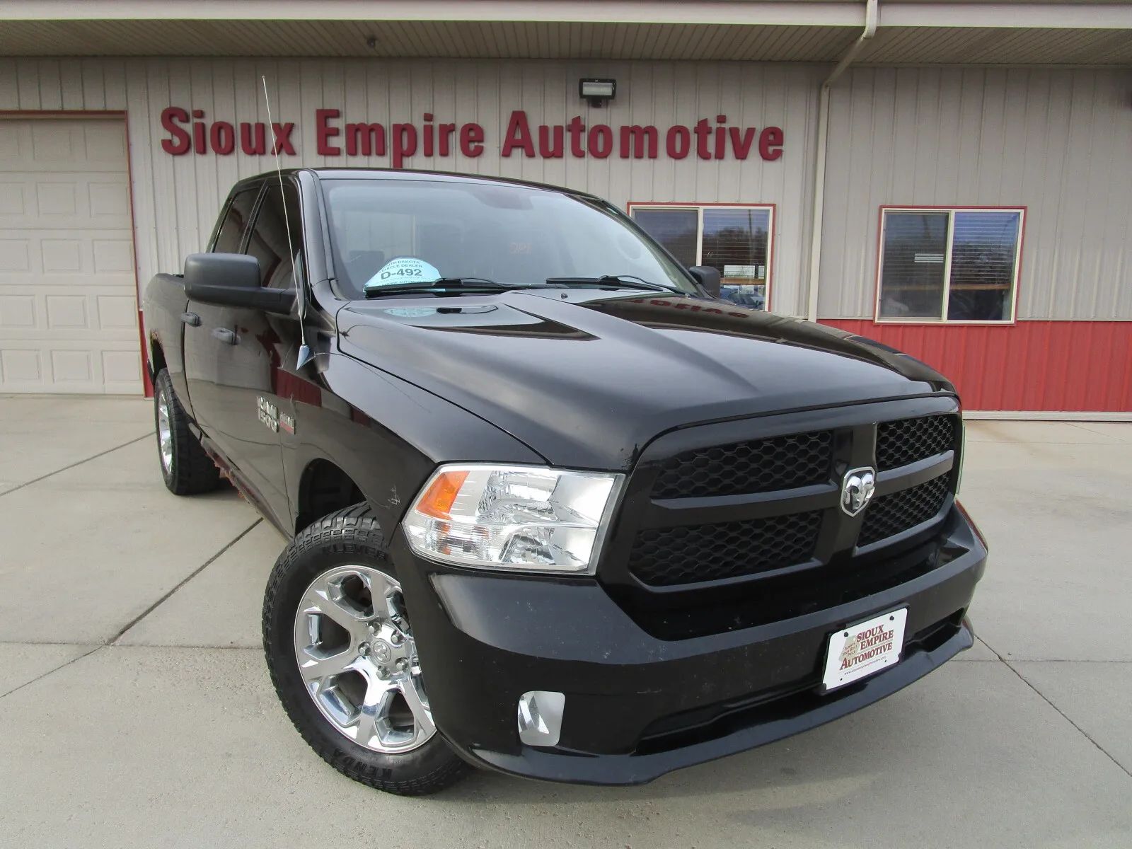 Black 2013 RAM 1500 Tradesman Quad Cab 4WD Pickup Truck Four-Wheel Drive Automatic
