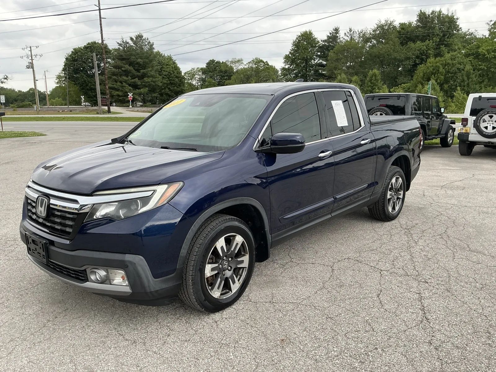 Blue 2017 Honda Ridgeline RTL-E AWD Pickup Truck All-Wheel Drive Automatic